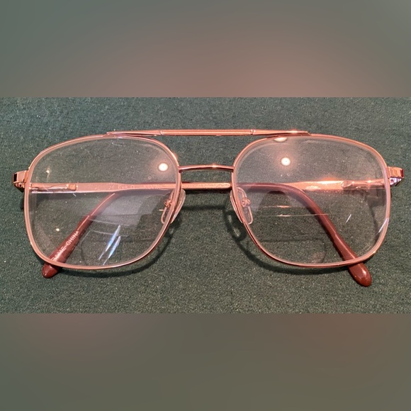 Eye Q Eyewear Style Kevin Mens Glasses Frames Aviator Matte Gold Metal New - Picture 1 of 8